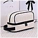Beauty Case A Doppio Strato Grande Capacità Con Manico E Design Classico Patchwork White - Foto miniatura 3