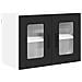 Pensile cucina 2 pcs Nero 60 x 31 x 40 cm Legno multistrato - Foto miniatura 6