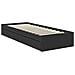 Letto con Contenitore Nero 75 x 190 cm Legno multistrato - Foto miniatura 6