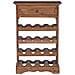 Portabottiglie Legno di Mogano Massello - Foto miniatura 5