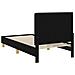 Struttura letto bambini con testata Nero 80 x 160 cm Tessuto - Foto miniatura 7