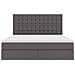 Letto con contenitore e LED Grigio 160 x 200 cm Pelle Sintetica - Foto miniatura 8