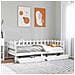 Dormeuse con Cassetti Bianco 90x190 cm Legno Massello di Pino - Foto miniatura 2