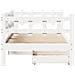 Dormeuse con Cassetti Bianco 90x190 cm Legno Massello di Pino - Foto miniatura 7