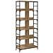 Libreria Rovere artigianale 78,5 x 33 x 188,5 cm metallo PB - Foto miniatura 1