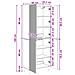 Set di armadi 2 pcs Legno antico 66 x 34,5 x 90 cm - Foto miniatura 8