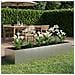Vaso da giardino Argento 360 x 80 x 60 cm Acciaio Inox - Foto miniatura 2