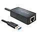 62121, USB3.0-A, RJ45, Maschio / femmina, Nero, Windows XP / XP-64 / Vista / Vista-64/7/7-64, Mac Lion 10.7, 10, 100, 1000 Mbit / s - Foto miniatura 1