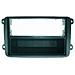 Adattatore autoradio Mascherina cornice con foro ISO-Doppio ISO colore nero VW Skoda Seat 03294 - Foto miniatura 1