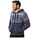 Maglia Uomo Full Zip Con Cappuccio Xl Blu - Foto miniatura 2