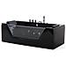 Vasca Da Bagno Rettangolare In Acrilico Nero Con Idromassaggio Samana - Foto miniatura 25