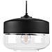 Lampada Da Soffitto Nera In Vetro E Metallo Nero - Murray - Foto miniatura 23