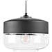 Lampada Da Soffitto Nera In Vetro E Metallo Nero - Murray - Foto miniatura 9