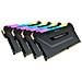 Memoria Dimm Vengeance RGB Pro 32 GB (4x8 GB) DDR4 3200 MHz CL16 Colore Nero - Foto miniatura 2