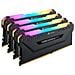 Memoria Dimm Vengeance RGB Pro 32 GB (4x8 GB) DDR4 3200 MHz CL16 Colore Nero - Foto miniatura 3