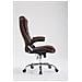 Sedia Ufficio Thor XXL in Stoffa - Poltrona Studio Carico Max 150 kg I Sedia Pc Ergonomica Imbottita e Regolabile in Altezza I Sedia da Scrivania con Ruote e Alto Schienale Marrone - Foto miniatura 3