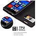 Custodia Compatibile Con Nokia Lumia 830 In Marrone Cappuccino - Coperchio Protettiva Con Chiusura Magnetica, Funzione Stand E Tasca Per Le Carte - Foto miniatura 4