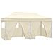 Gazebo Professionale Pieghevole Con 4 Pareti 3x6m Acciaio Crema - Foto miniatura 7