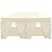 Gazebo Professionale Pieghevole Con 4 Pareti 3x6m Acciaio Crema - Foto miniatura 9
