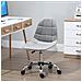 Sedia Girevole Per Scrivania Ufficio Ergonomica Regolabile Grigio - Foto miniatura 5