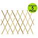Multipack Da 5 Pz Tralicci Estensibili In Bamboo 0,90 X H 1,80 Metri Colore Naturale - Foto miniatura 1
