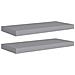 Scaffali a Parete 2 pz Grigi 60x23,5x3,8 cm in MDF - Foto miniatura 1