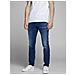 Jeans Uomo Slim-fit A Vita Bassa Blu Denim - Foto miniatura 1