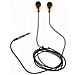 Auricolare Stereo In-ear Universale Per Ascolto Musica Teschio Gold - Foto miniatura 2