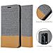 Custodia Compatibile Con Huawei P40 Pro + In Grigio Chiaro Marrone - Coperchio Protettiva Con Chiusura Magnetica, Funzione Stand E Tasca Per Le Carte - Foto miniatura 6