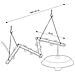 Supporto Da Soffitto Zigh-zagh Per Lampade A Sospensione Modello Zigh-zagh01 Legno 400x1450 Mm Legno - Foto miniatura 2