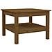 Tavolino Da Salotto Miele 55x55x40 Cm Legno Massello Di Pino - Foto miniatura 1