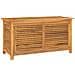 Contenitore Giardino Con Borsa 114x50x58cm Legno Massello Teak - Foto miniatura 2