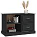 Mobile Porta Tv Nero 73x35,5x47,5 Cm In Legno Multistrato - Foto miniatura 7