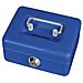 Geldkassette Mit Mnzeinwurf, Blau Aus Lackiertem Stahl, Sicherheitszylinderschloss Mit 2 (56030-37) - Foto miniatura 1