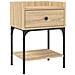 Comodino Rovere Sonoma 40,5x31x60 Cm In Legno Multistrato - Foto miniatura 1