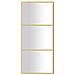 Parete per Doccia Walk-in Vetro Trasparente ESG 90x195 cm Oro - Foto miniatura 3