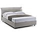 Letto Matrimoniale Clodovea, Letto Contenitore Sfoderabile Con Testiera E Giroletto Contenitore Imbottiti, 100% Made In Italy, Con Materasso 160x190 Cm Incluso, Grigio - Foto miniatura 4
