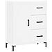 Credenza Bianca 69,5x34x90 Cm In Legno Multistrato - Foto miniatura 2