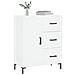 Credenza Bianca 69,5x34x90 Cm In Legno Multistrato - Foto miniatura 3
