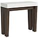 Consolle Allungabile 90x40/300 Cm Spimbo Mix Piano Bianco Frassino - Bianco Frassino /noce - Foto miniatura 1