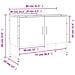 Mobile Lavabo Bagno Rovere Fumo 60x30x60 Cm Legno Multistrato - Foto miniatura 7