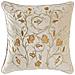 Cuscino Dkd Home Decor Dorato 45 X 10 X 45 Cm Fiori - Foto miniatura 1