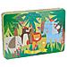 Appli Kids Jungle Puzzle - 24 Pezzi Da 8x8mm - Scatola Rettangolare In Metallo - Design Esclusivo Di Martina Hogan - Fac - Foto miniatura 2