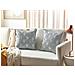 Set Di 2 Cuscini Hoya Cotone 45 X 45 Cm Grigio Trama Geometrica - Foto miniatura 1
