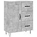 Credenza Grigio Cemento 69,5x34x180 Cm In Legno Multistrato - Foto miniatura 6
