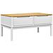 Tavolino Floro Bianco 99x55,5x45 Cm In Legno Di Pino - Foto miniatura 2