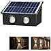 Applique Lampada 4 Led Muro Parete Solare Ip65 Bianco Caldo Giardino Te-b0572* - Foto miniatura 1