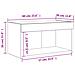 Mobile Porta TV con Luci LED Rovere Sonoma 60x30x30 cm - Foto miniatura 4