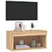 Mobile Porta TV con Luci LED Rovere Sonoma 60x30x30 cm - Foto miniatura 8