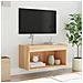 Mobile Porta TV con Luci LED Rovere Sonoma 60x30x30 cm - Foto miniatura 10